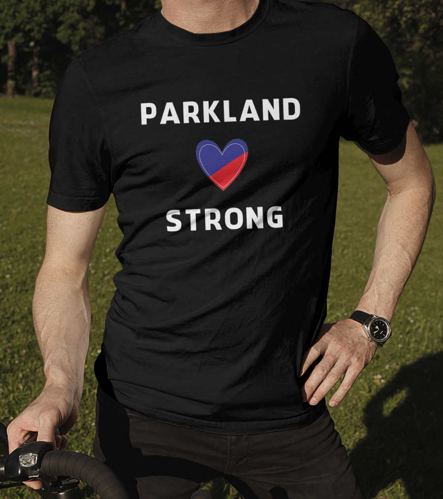 Parkland Strong Red And Blue Heart T-Shirt