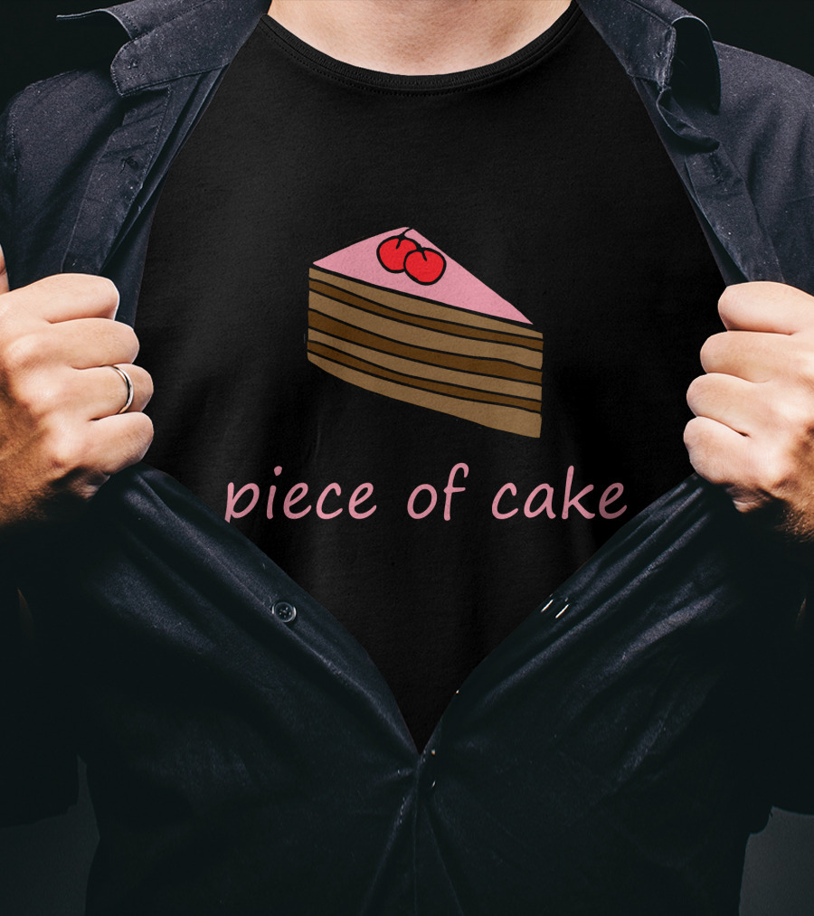 Piece Of Cake Slice With Cherries T-Shirt