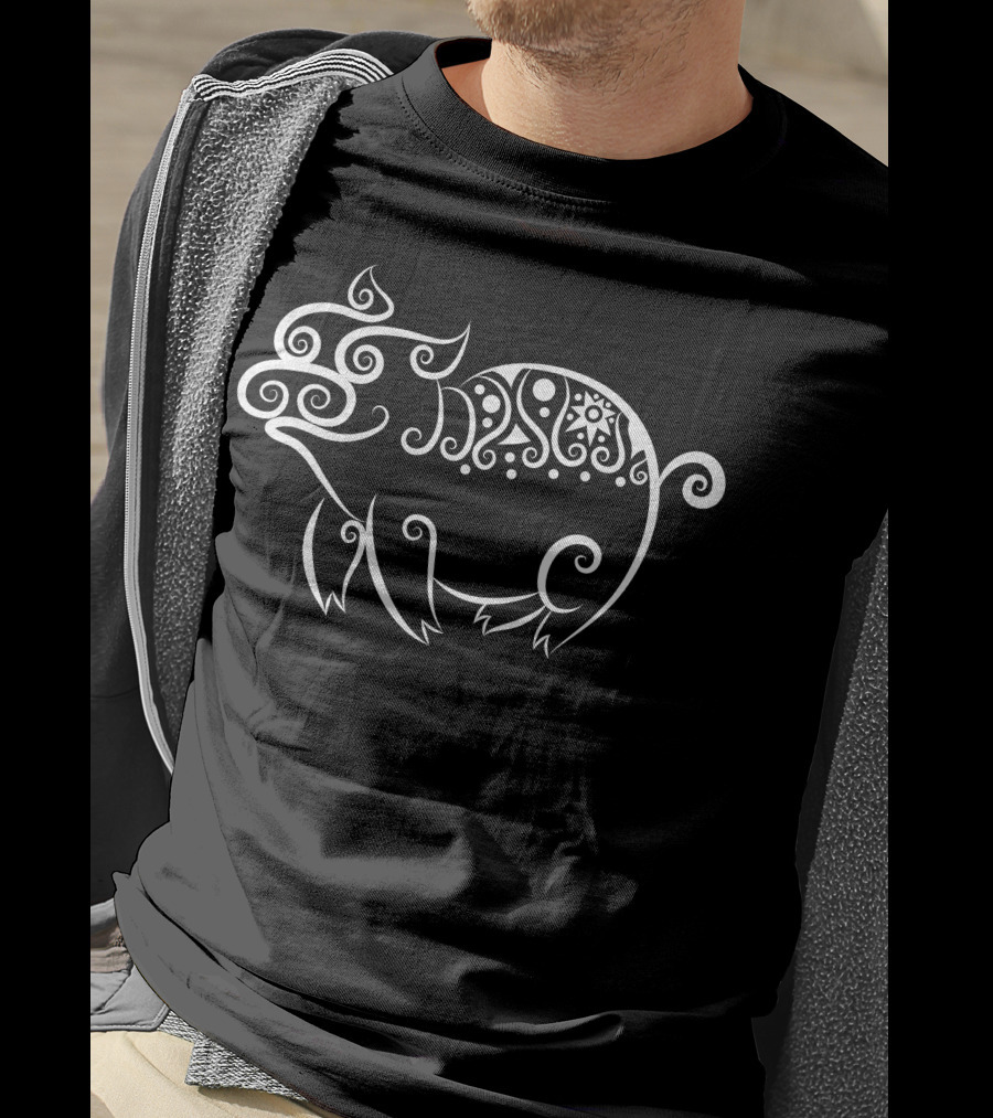 Pig Tribal Tattoo T-Shirt