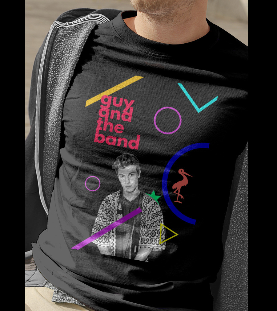 Guy And The Band Geometric Neon Elements T-Shirt