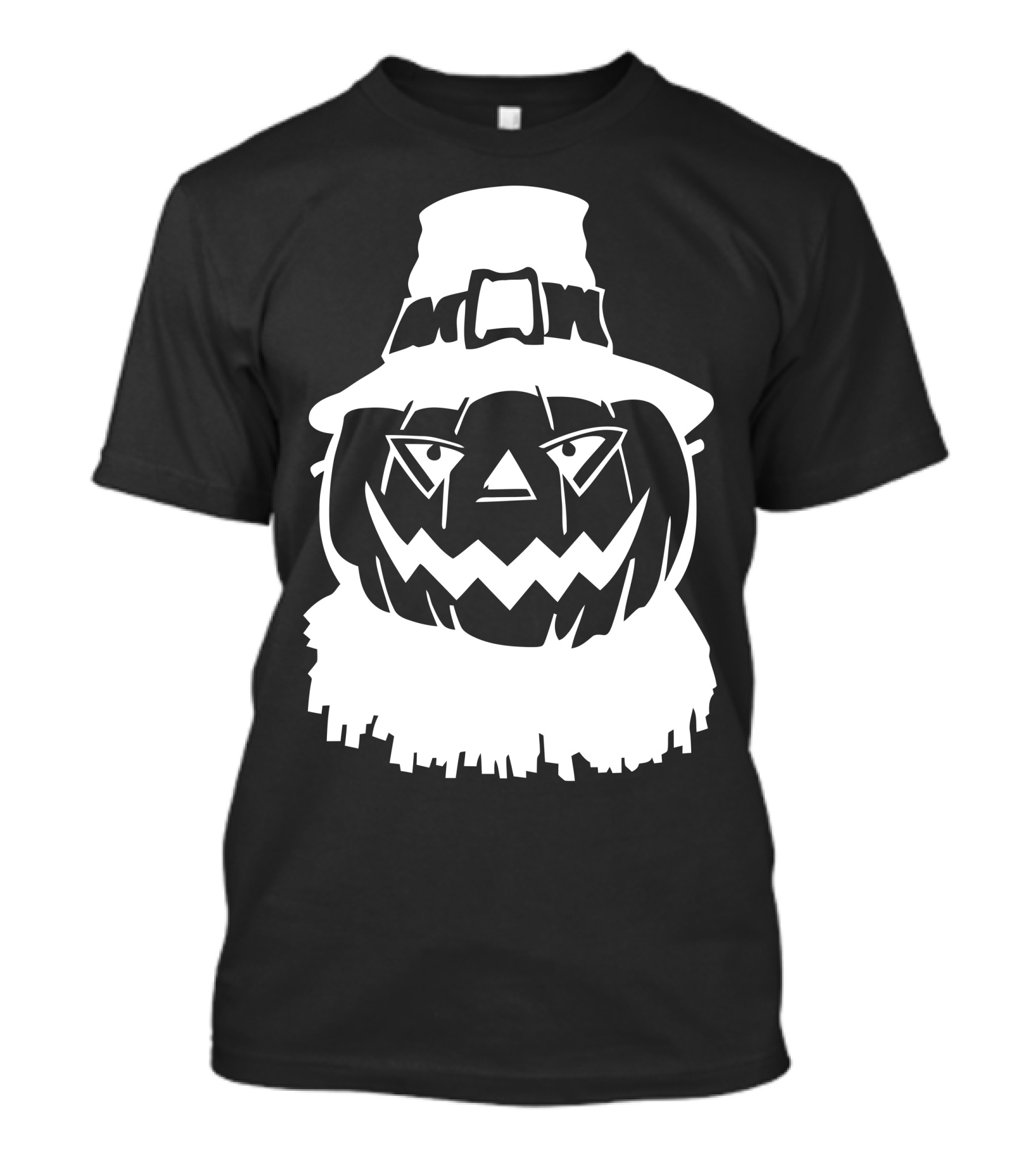 Pumpkin Face Scarecrow Hat T-Shirt