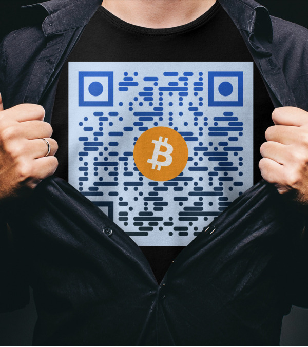 QR Code Bitcoin T-Shirt