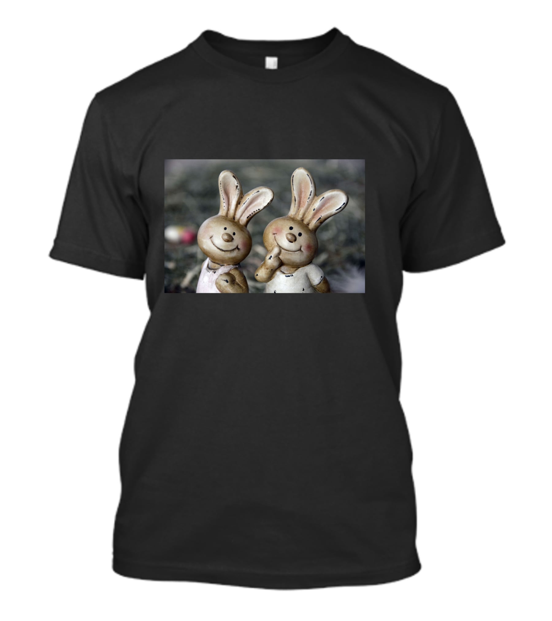 Rabbit Forever Smiling Bunny Figurines T-Shirt