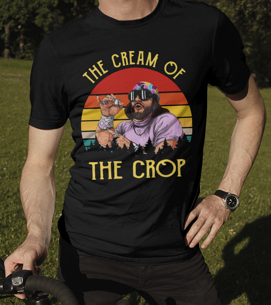 Randy Savage The Cream Of The Crop Retro Style Sunset T-Shirt