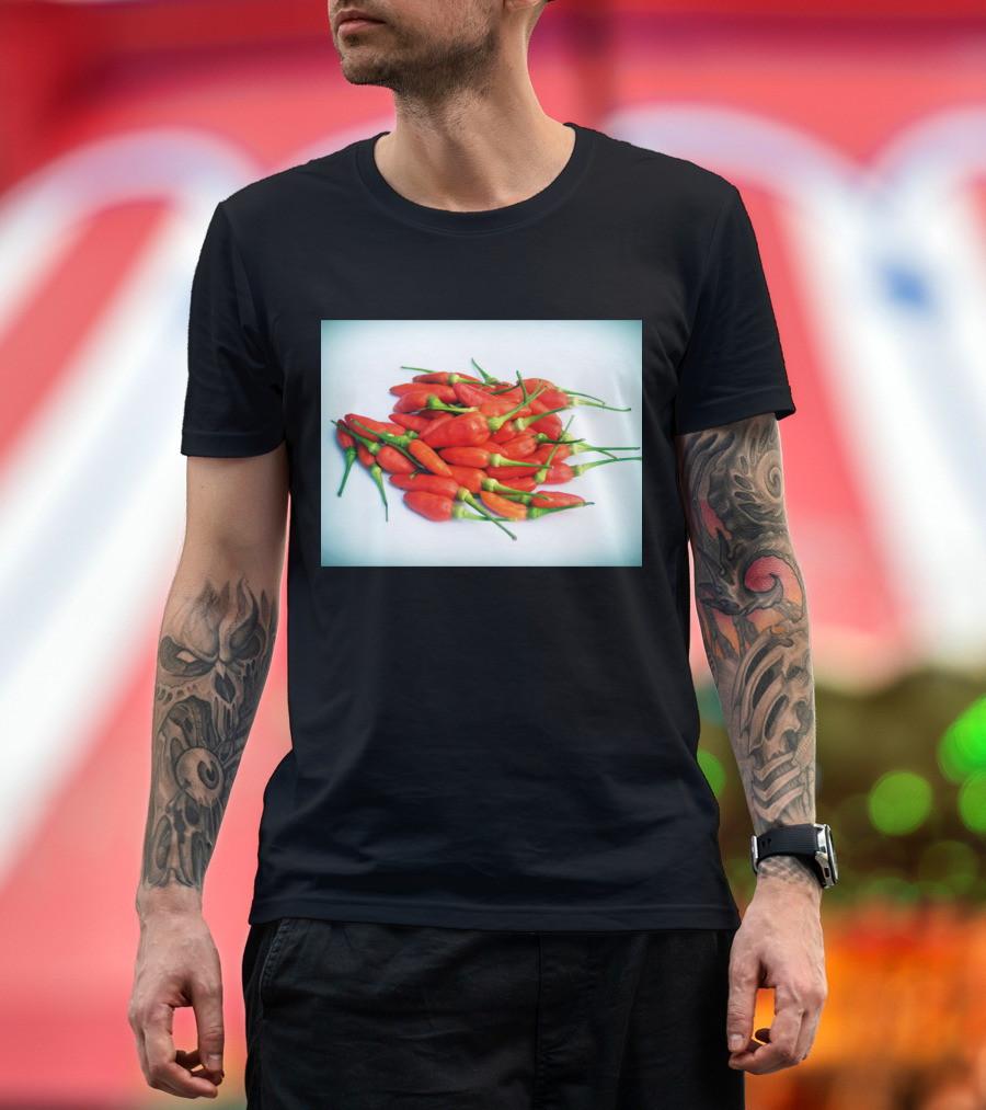 Red Chilli Peppers Abundance Hot and Spicy T-Shirt