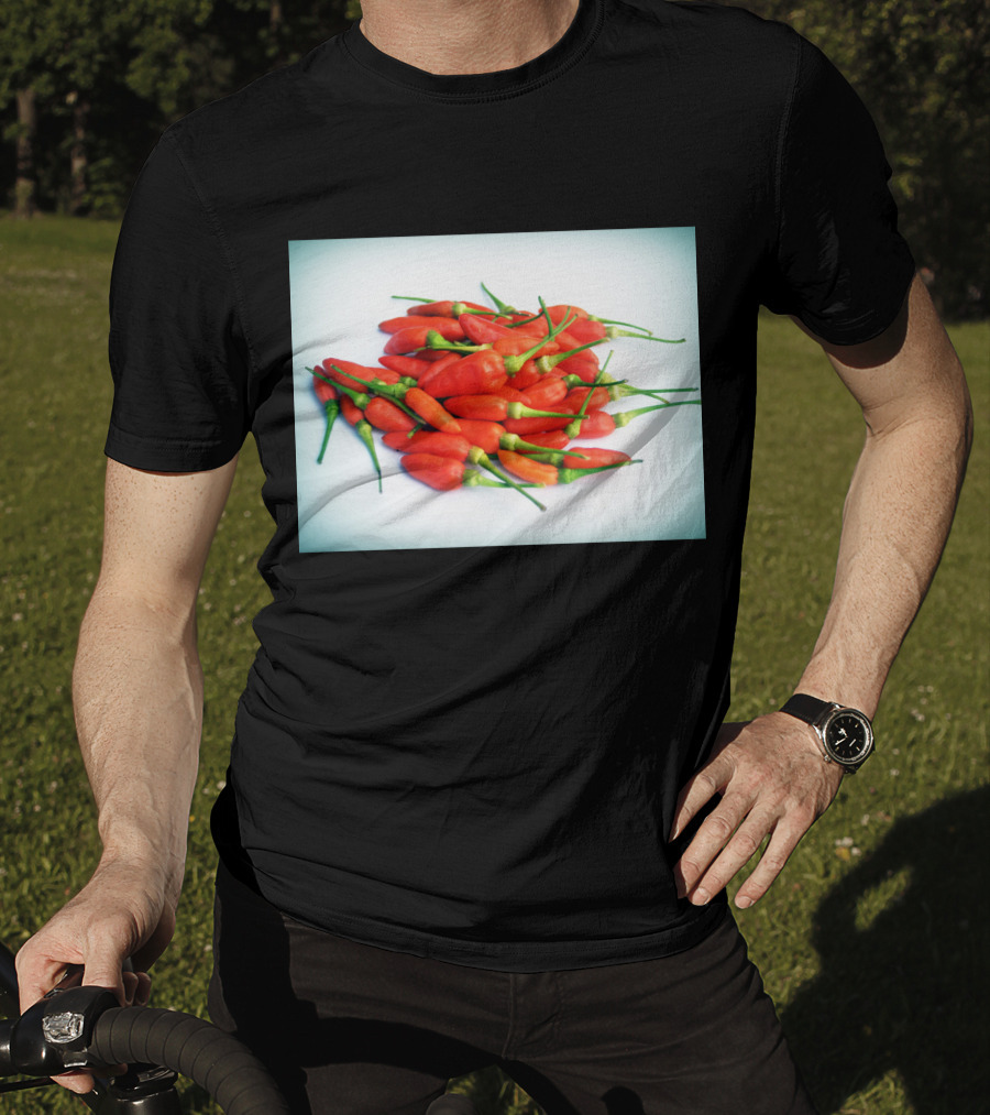 Red Chilli Peppers Abundance Hot And Spicy T-Shirt