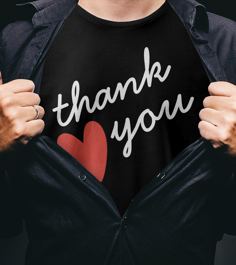 Thank You Red Heart T-Shirt