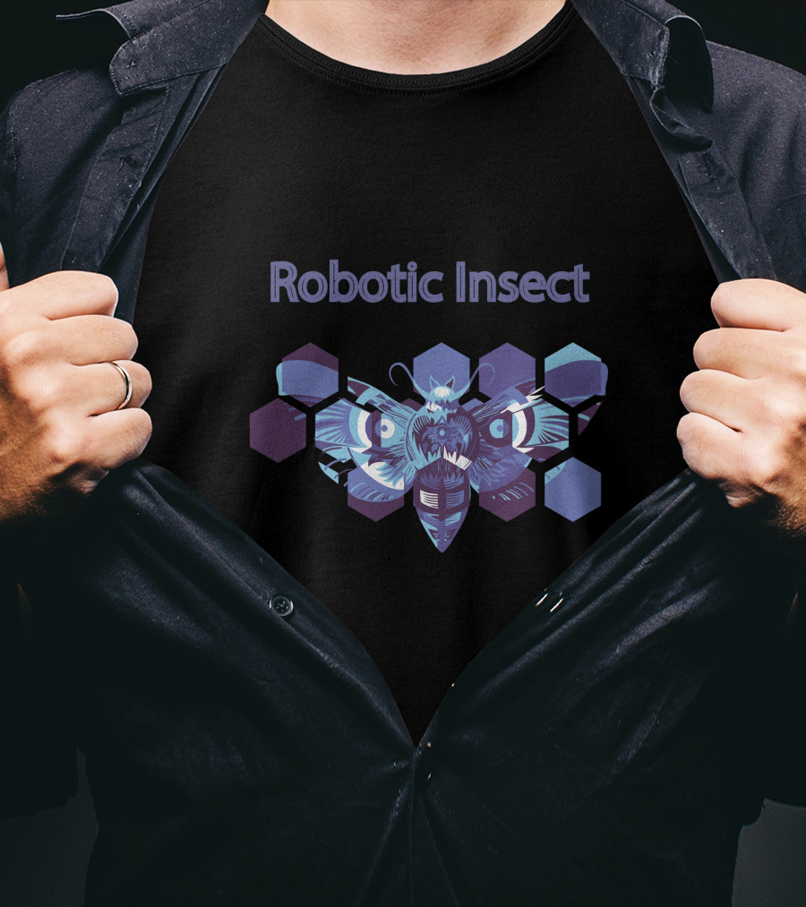 Robotic Insect Hexagonal T-Shirt