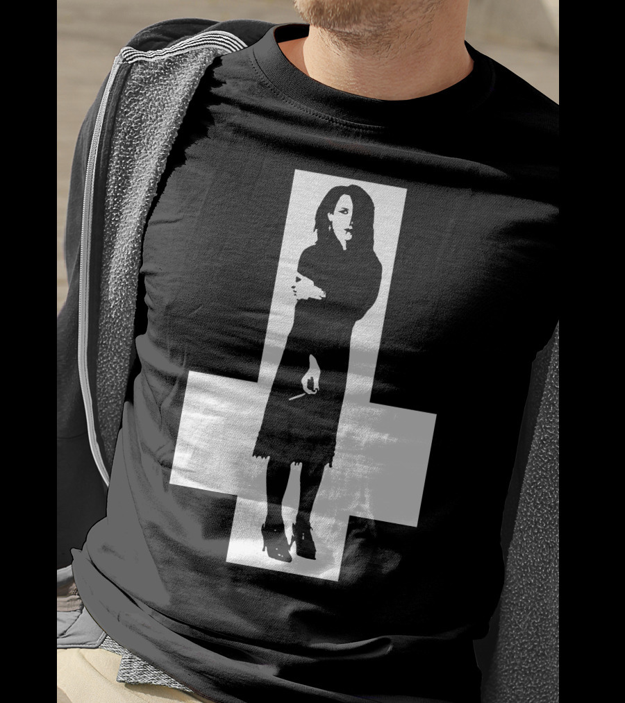 Rozz Williams Gothic Silhouette Cross T-Shirt