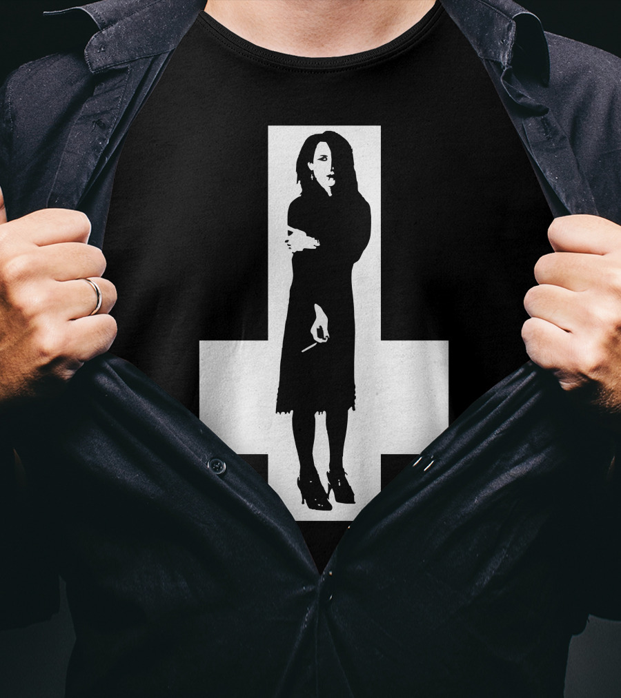 Rozz Williams Gothic Silhouette Cross T-Shirt