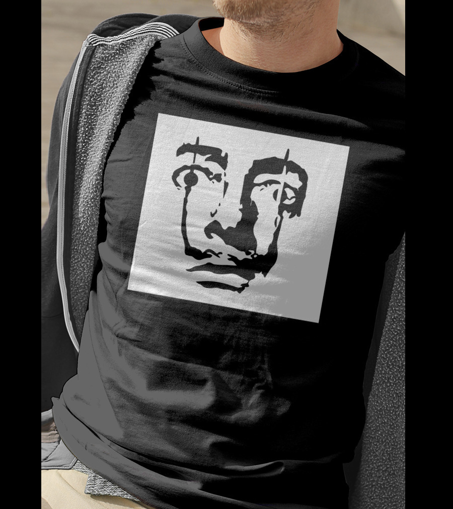 Salvador Dali Face Surrealist Artist Iconic Portrait Elements T-Shirt
