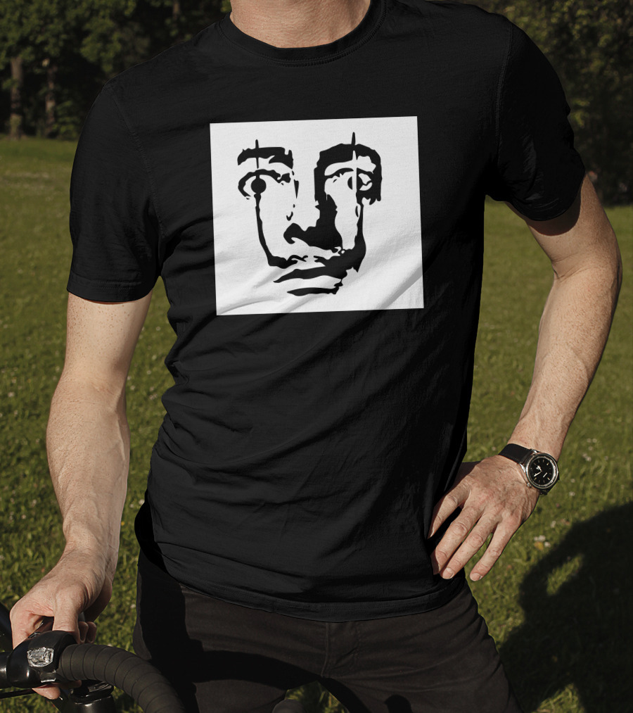 Salvador Dali Face Surrealist Artist Iconic Portrait Elements T-Shirt