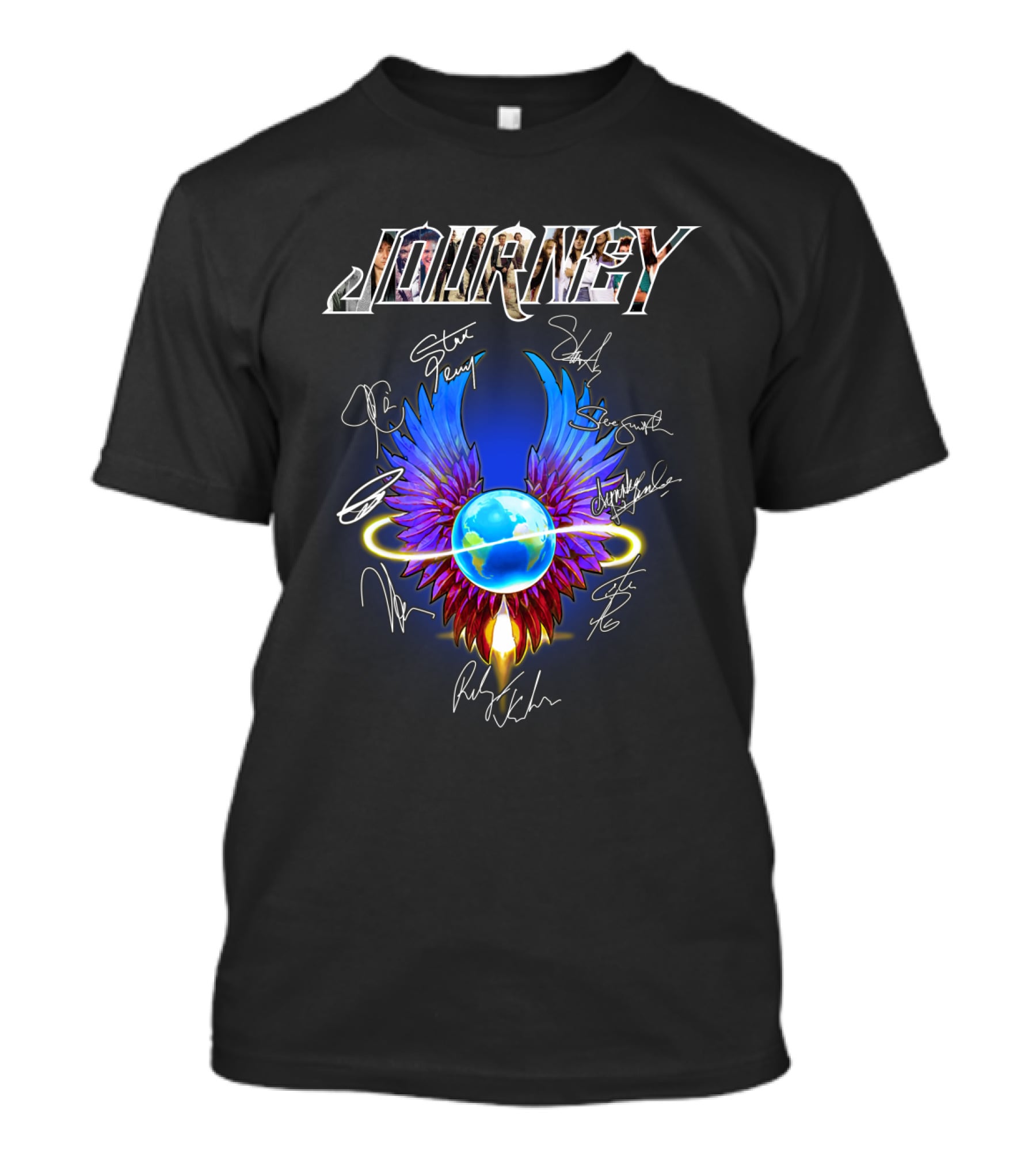 Journey Band Winged Globe T-Shirt