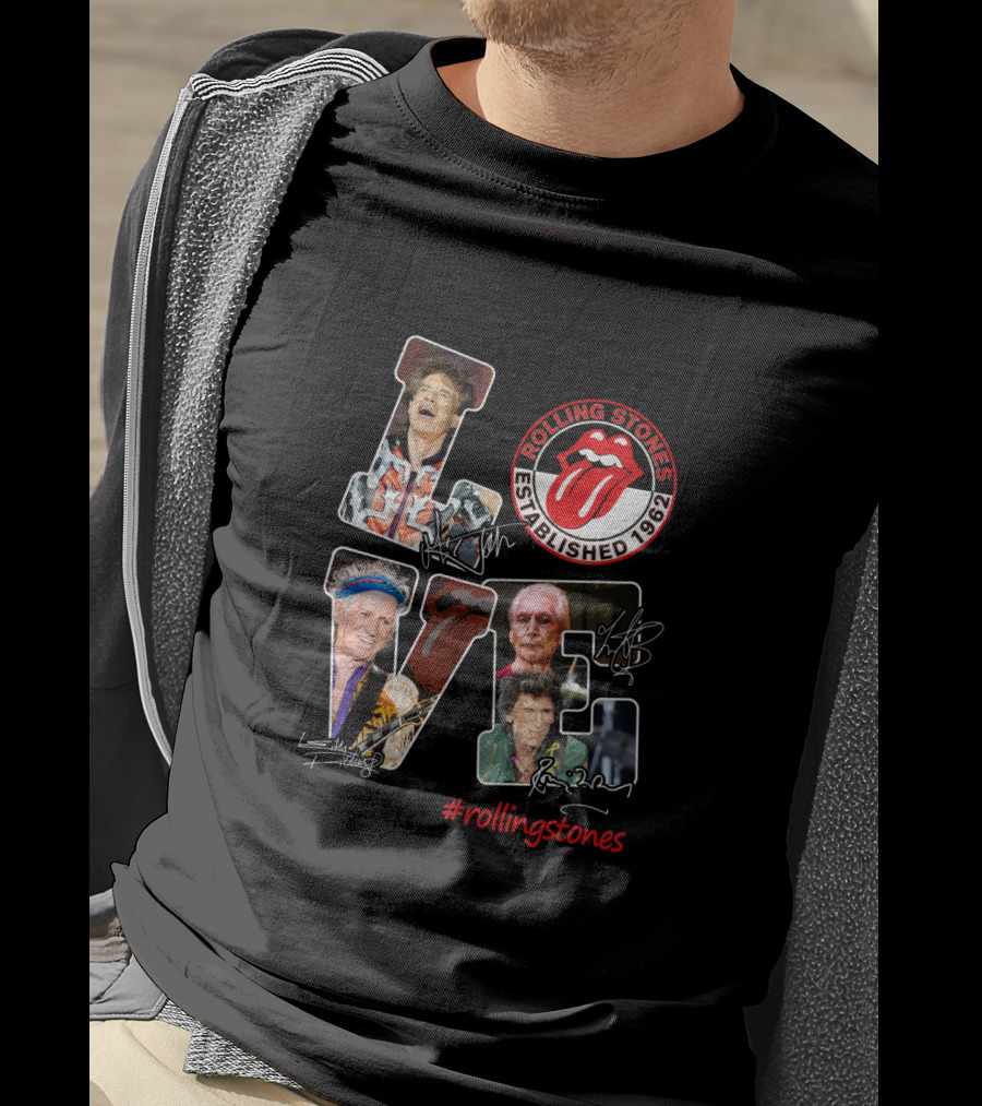 Rolling Stones Love Established 1962 #rollingstones T-Shirt