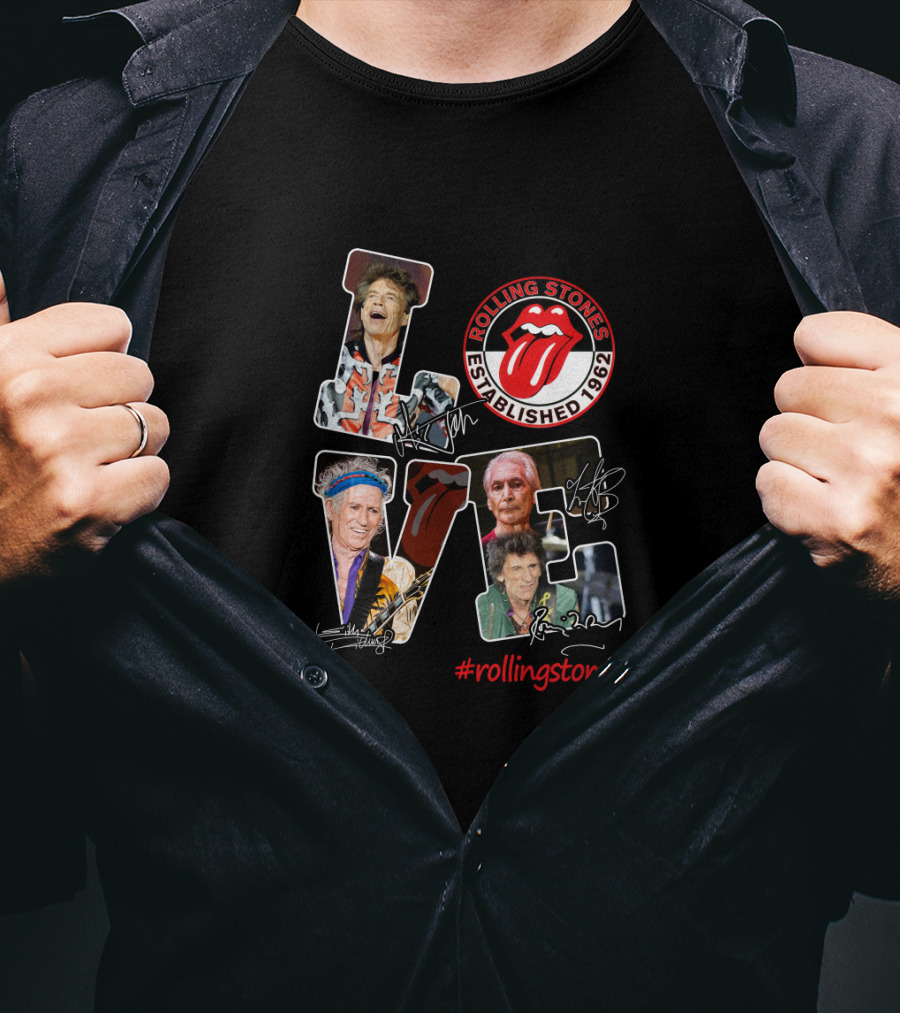 Rolling Stones Love Established 1962 #rollingstones T-Shirt