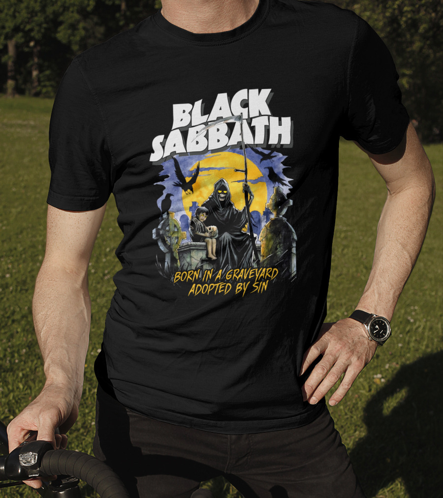 BLACK SABBATH Born In A Graveyard Adopted By Sin T-Shirt