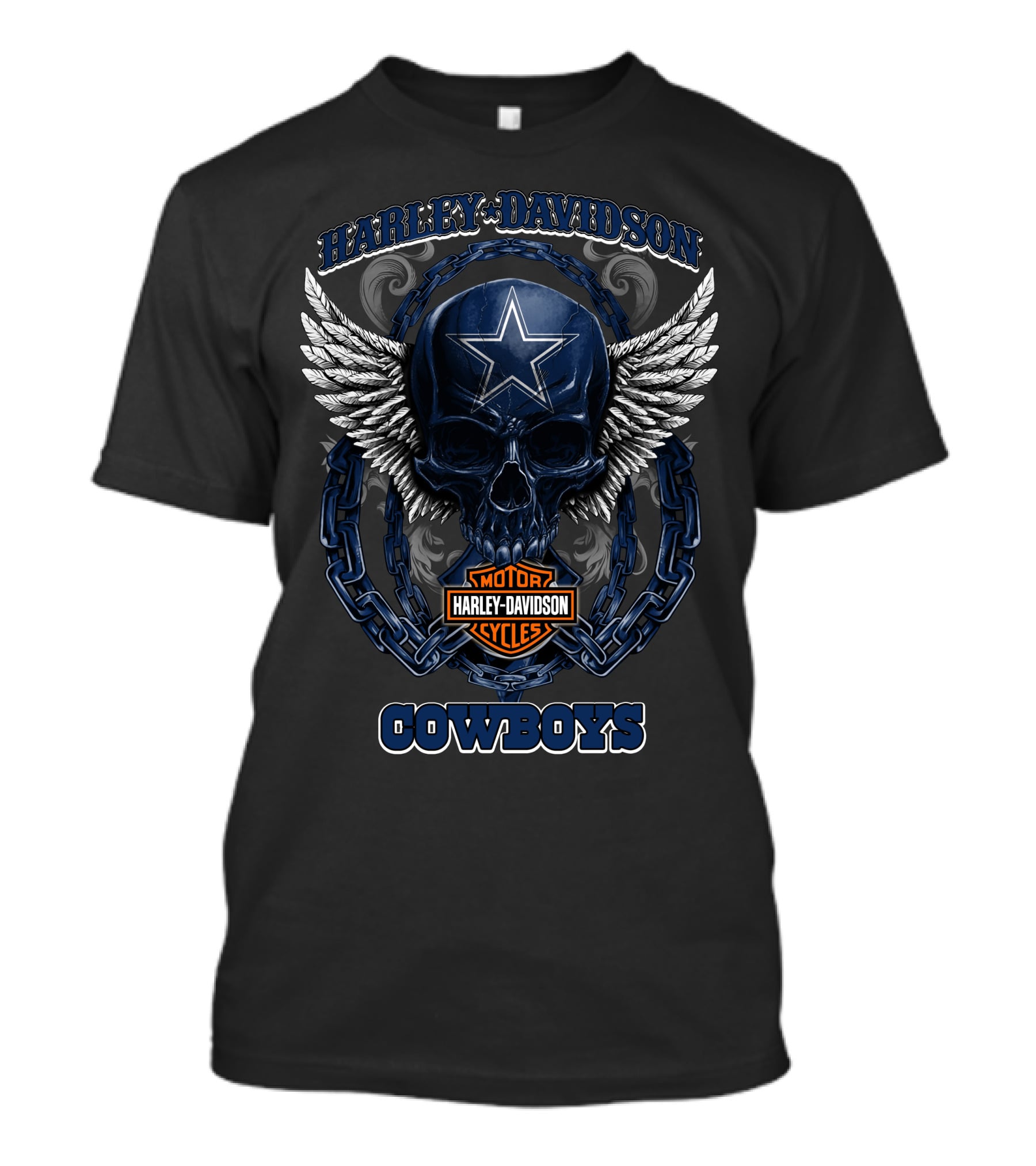 Harley Davidson Motor Cycles Cowboys Dallas Cowboys Nfl Dvt Hdm5 T-Shirt