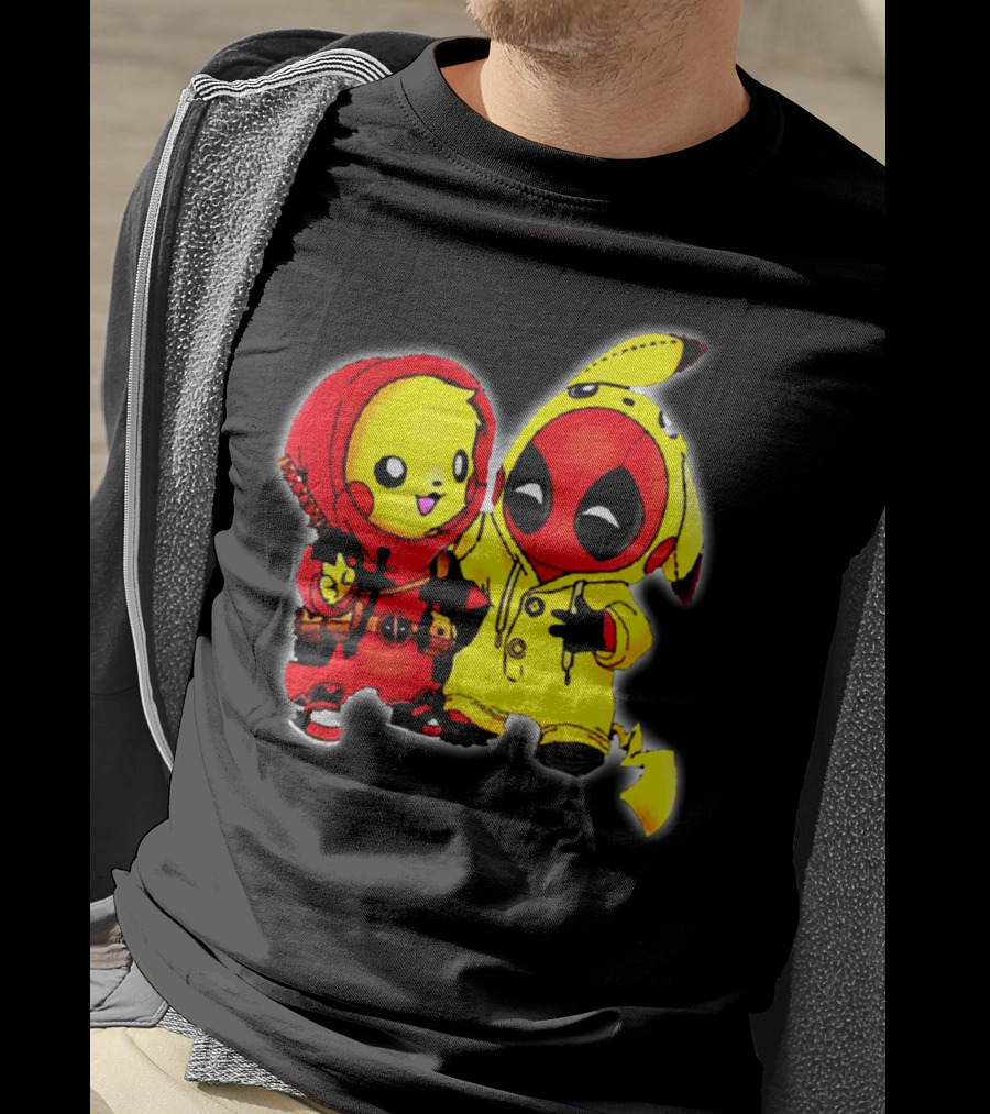 Deadpool Pikachu Mashup Costume Friendship T-Shirt