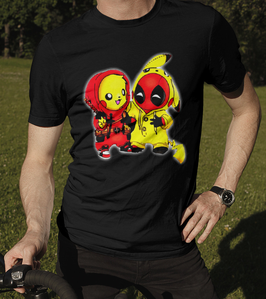 Deadpool Pikachu Mashup Costume Friendship T-Shirt