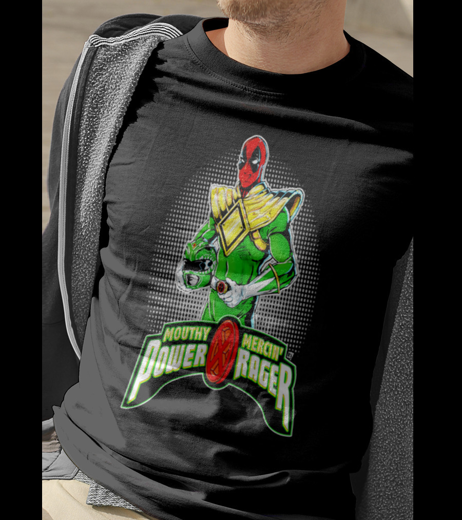 Mouthy Mercenary Power Rager Deadpool T-Shirt