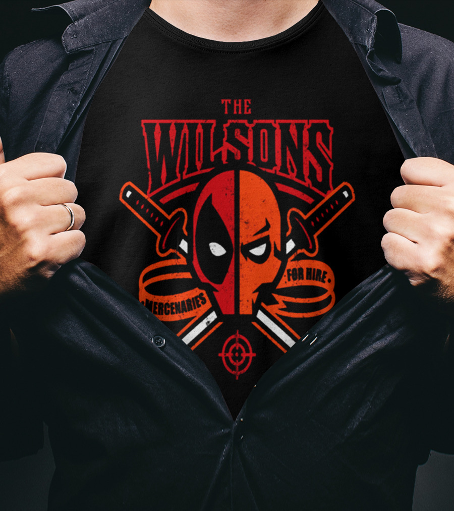The Wilsons Deadpool Mercenaries For Hire T-Shirt