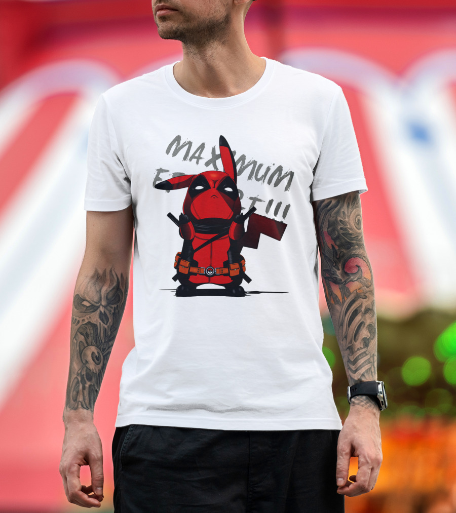 Pikachu Deadpool Maximum Effort T-Shirt