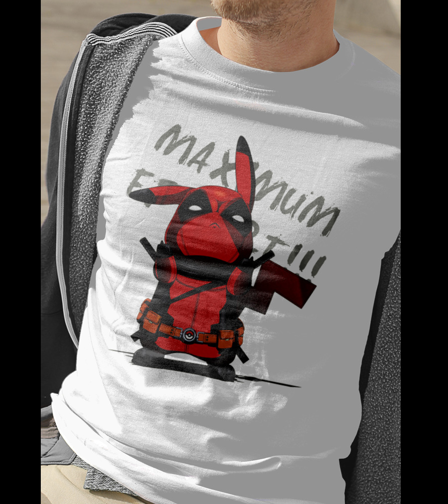 Pikachu Deadpool Maximum Effort T-Shirt