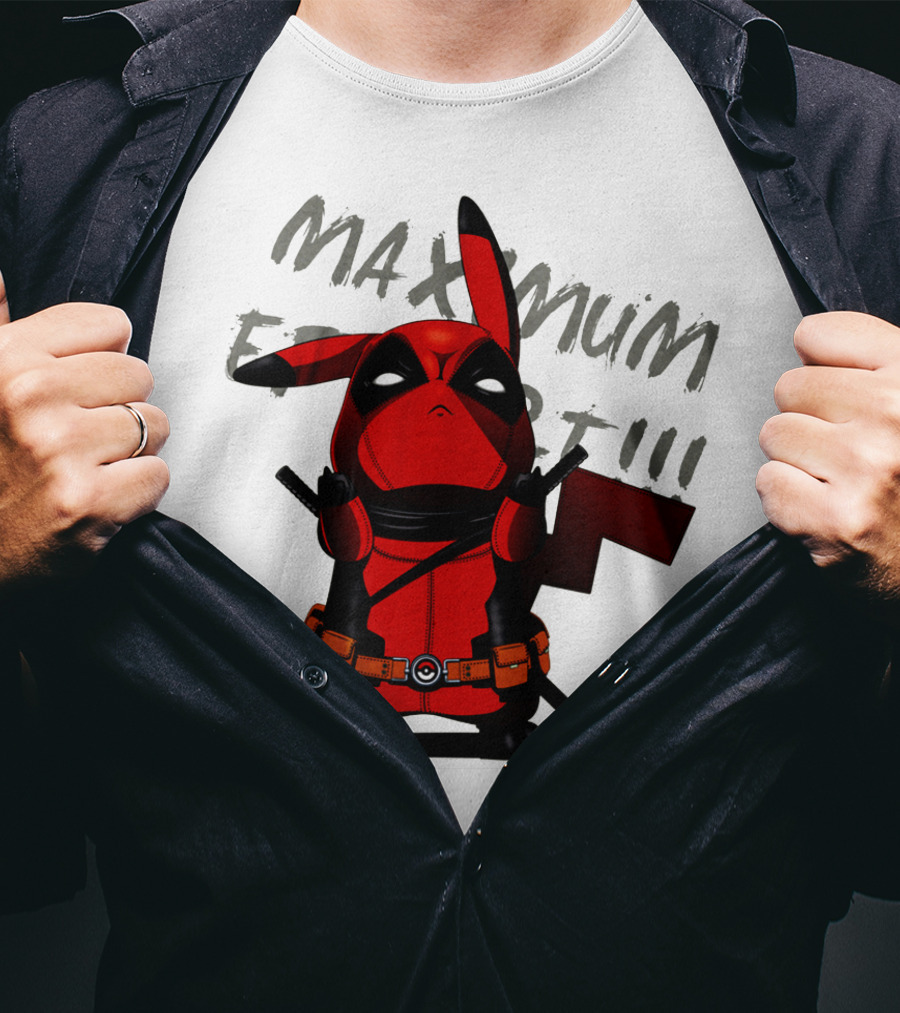 Pikachu Deadpool Maximum Effort T-Shirt