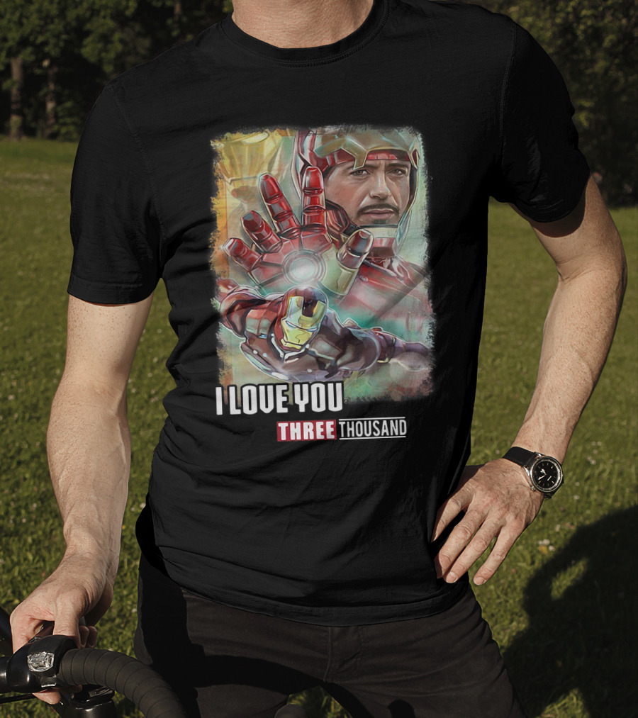 Avengers Endgame Iron Man I Love You Three Thousand Tony Stark T-Shirt
