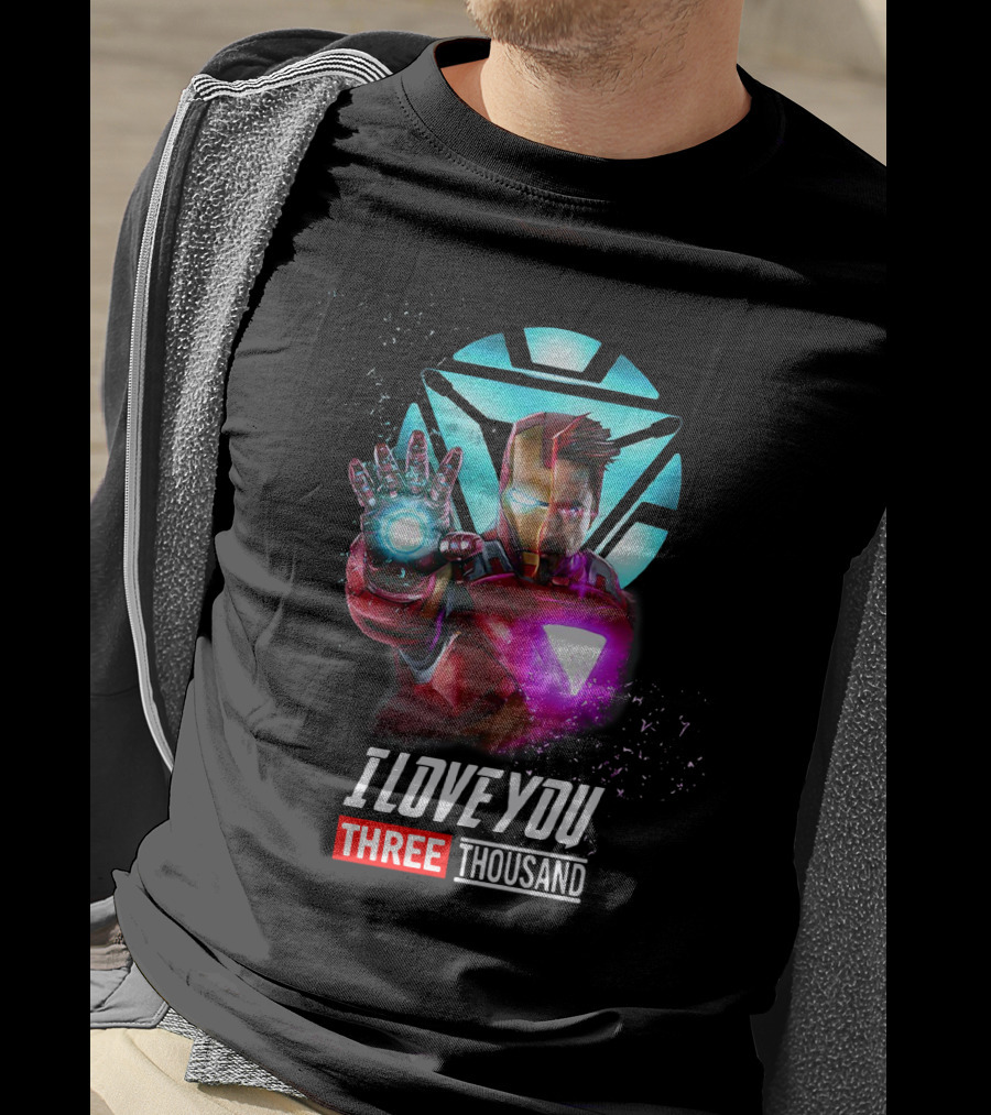 Avengers Iron Man I Love You Three Thousand Arc Reactor T-Shirt