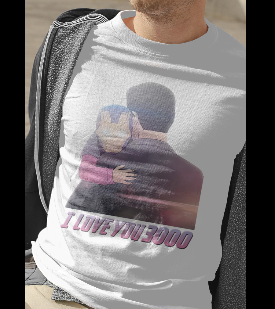 Avengers I Love You 3000 Morgan Stark Iron Man Hug Scene T-Shirt