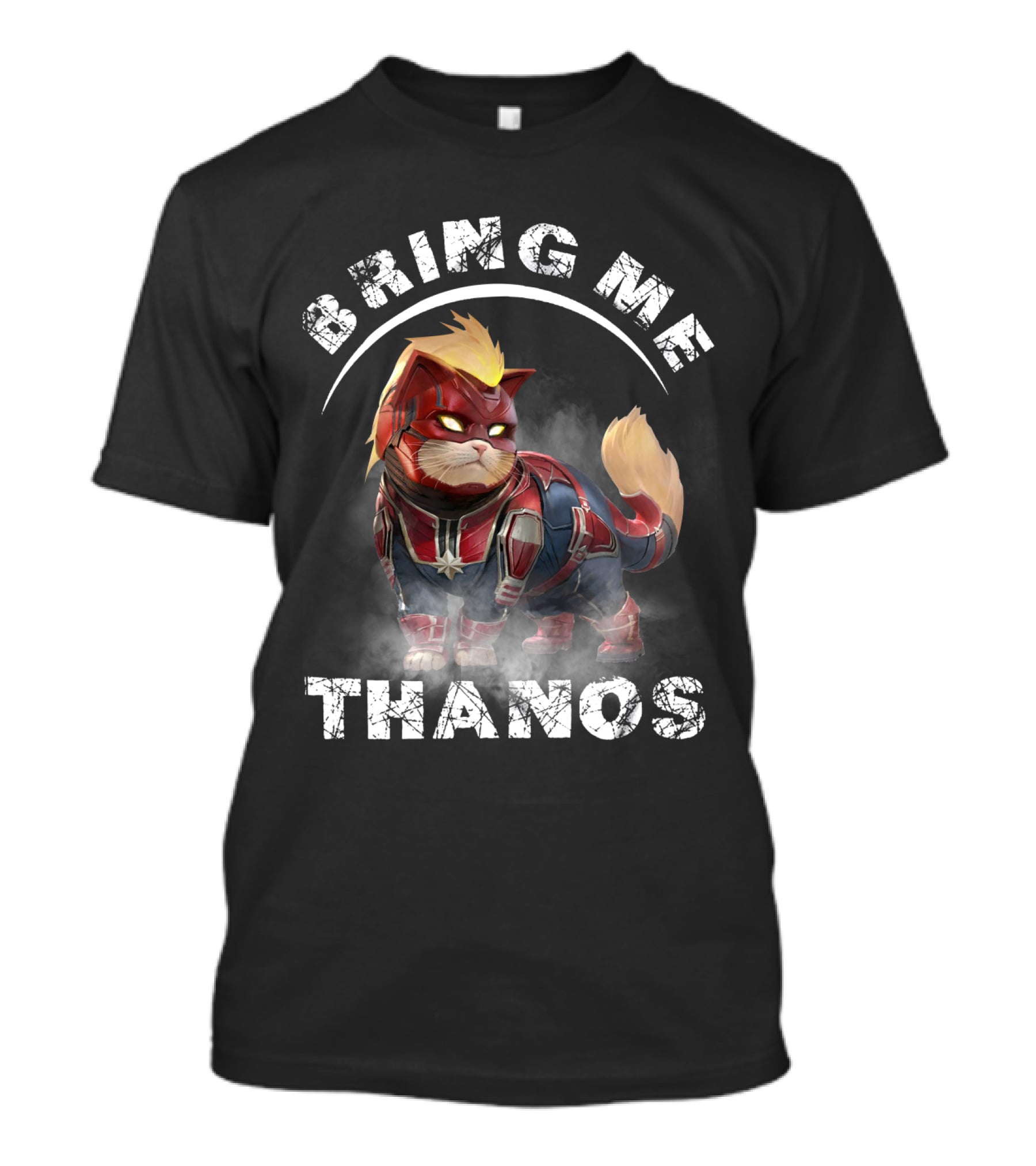 Bring Me Thanos Cat In Hero Costume With Text And Iconic References T-Shirt