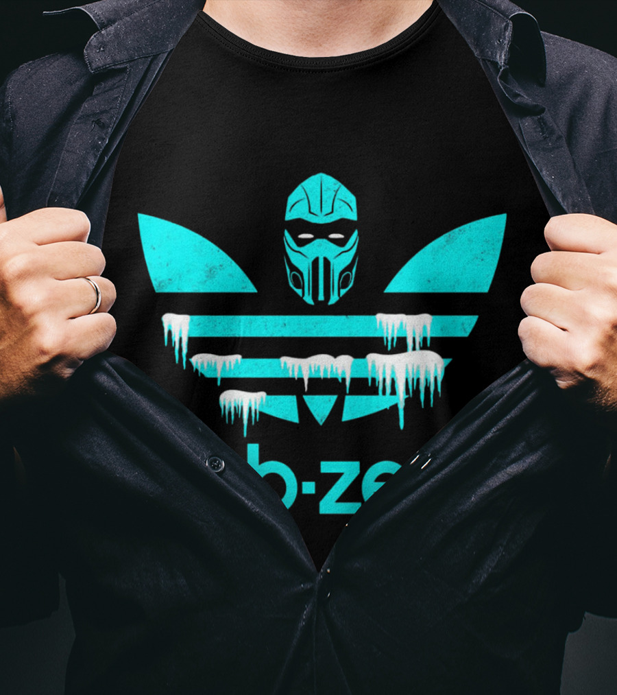 Mortal Kombat Sub-Zero Logo Frozen Mask Iconic Crossover T-Shirt