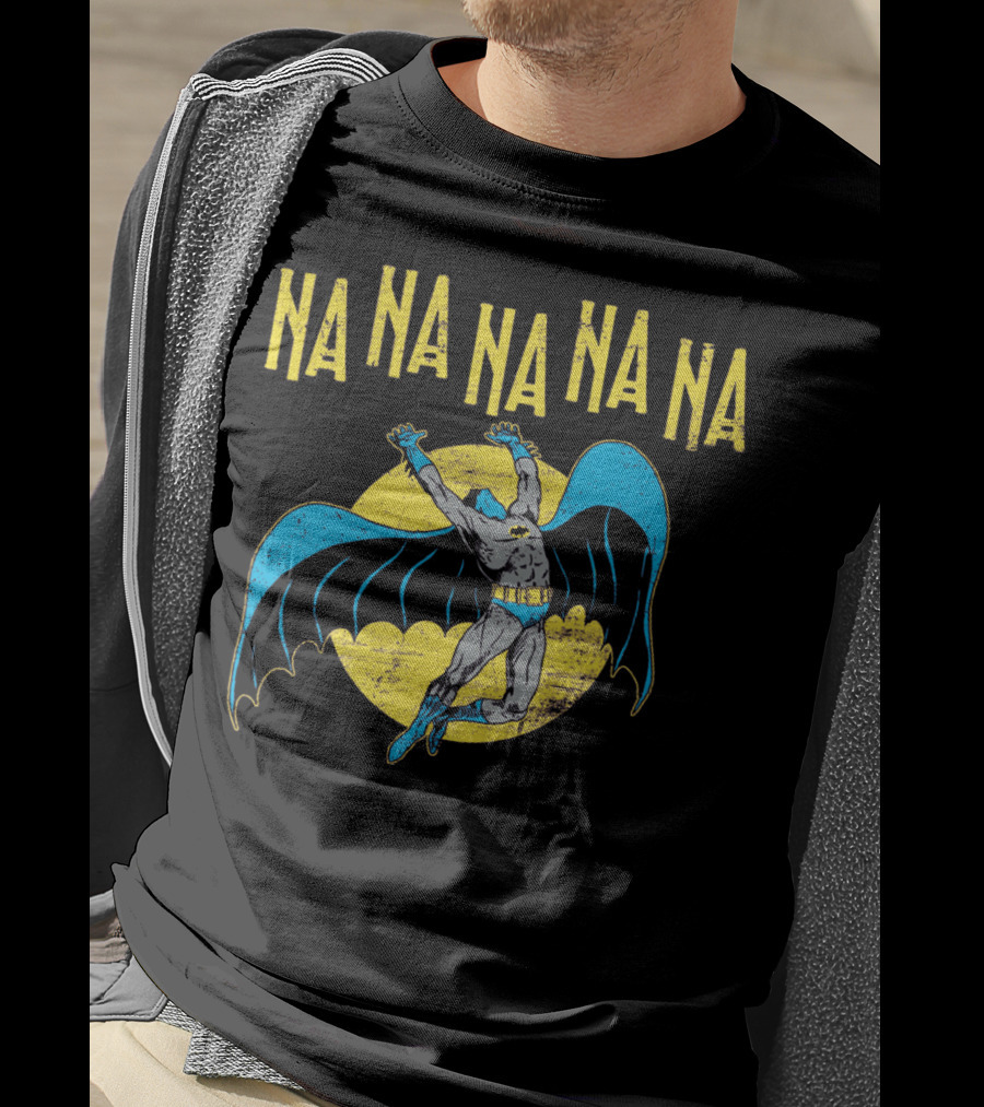 Na Na Na Na Na Na Batman Retro Style 1960s Comic Book Hero Vintage Bat T-Shirt