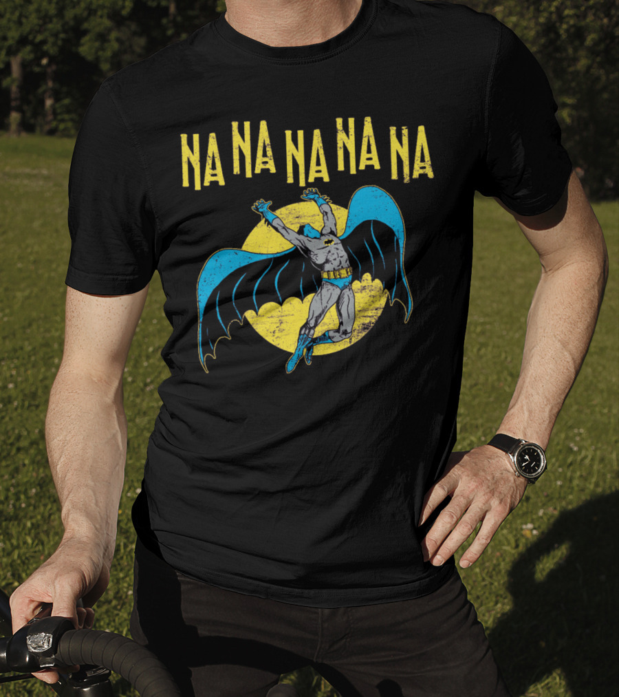 Na Na Na Na Na Na Batman Retro Style 1960s Comic Book Hero Vintage Bat T-Shirt