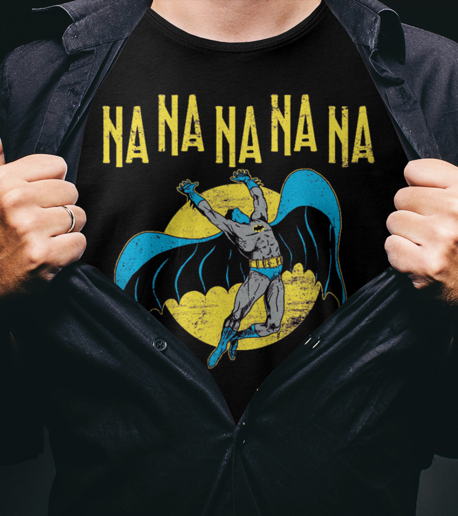 Na Na Na Na Na Na Batman Retro Style 1960s Comic Book Hero Vintage Bat T-Shirt