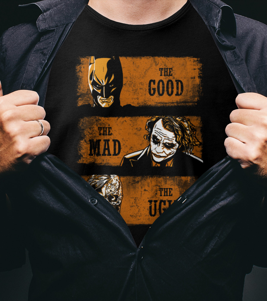 The Good Batman The Mad Joker The Ugly Two-Face T-Shirt