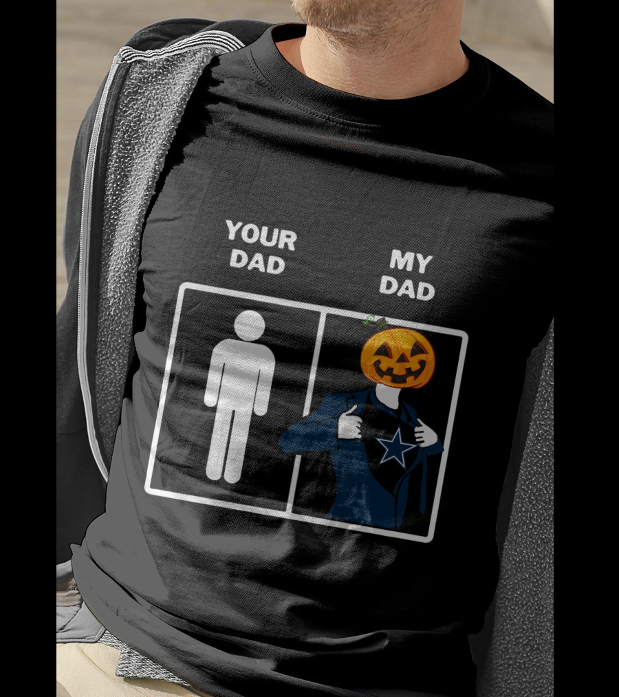 Your Dad My Dad Dallas Halloween Pumpkin Star T-Shirt