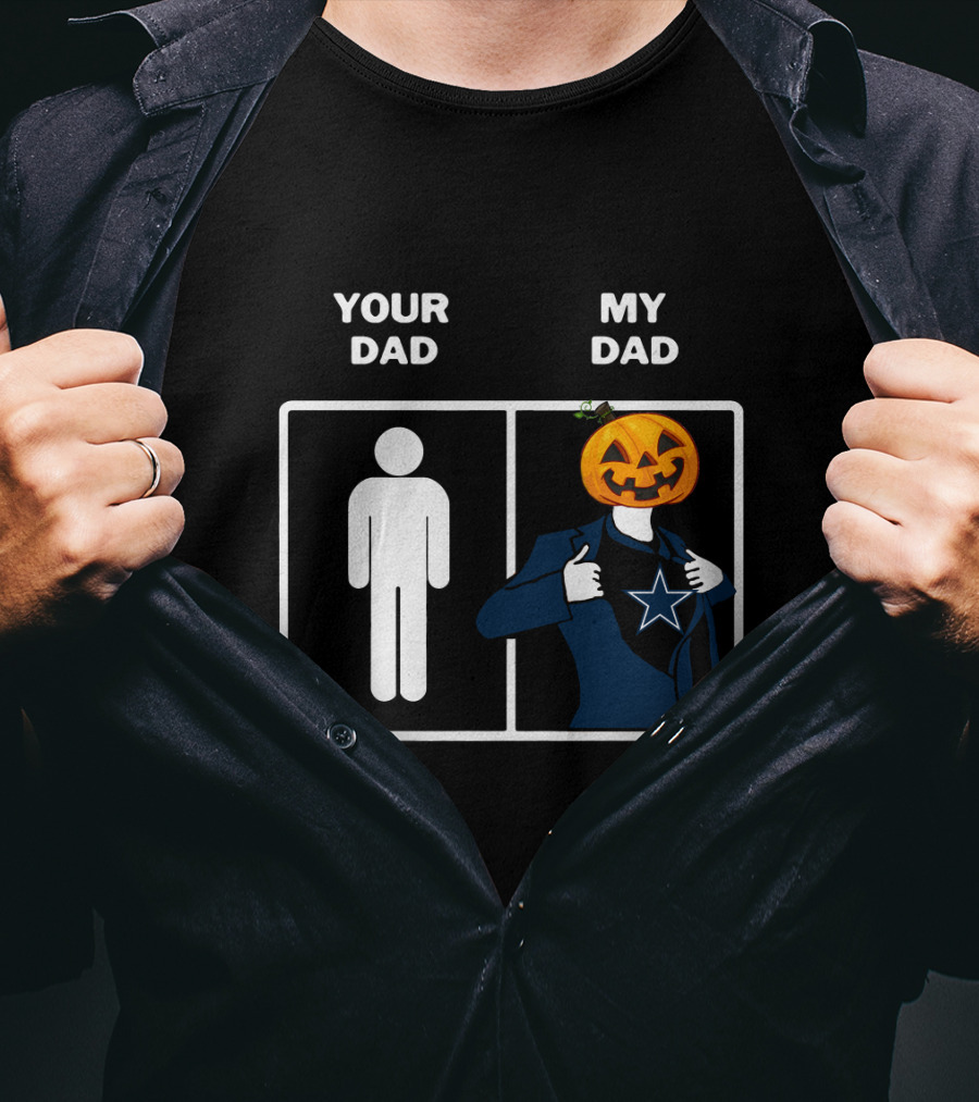Your Dad My Dad Dallas Halloween Pumpkin Star T-Shirt