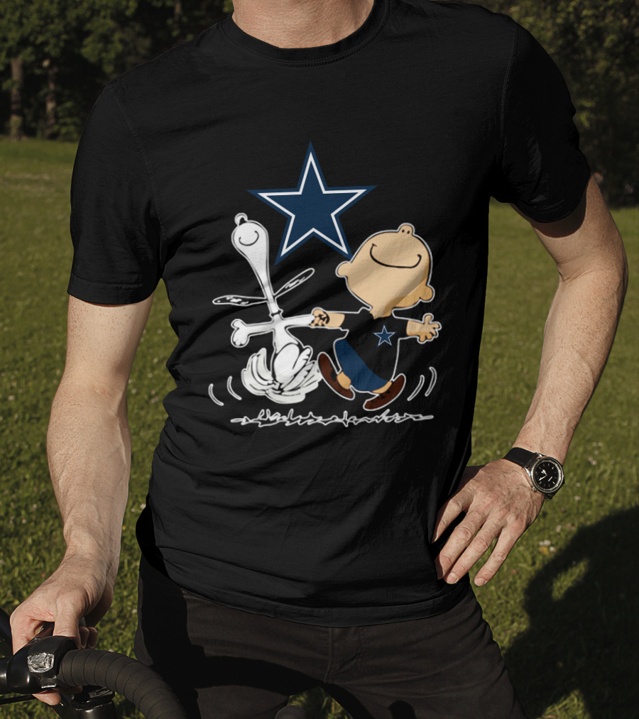Dallas Cowboys Snoopy And Charlie Brown Dancing With Star T-Shirt