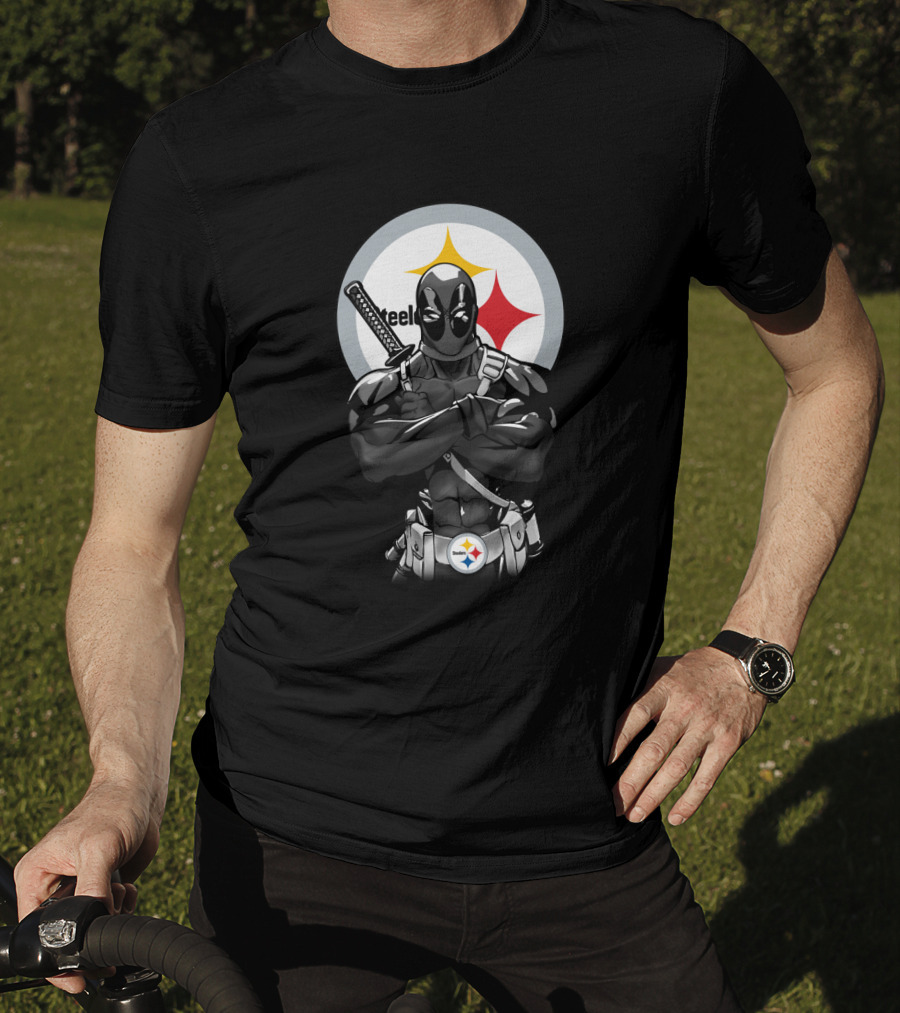 Pittsburgh Steelers Deadpool Crossover T-Shirt