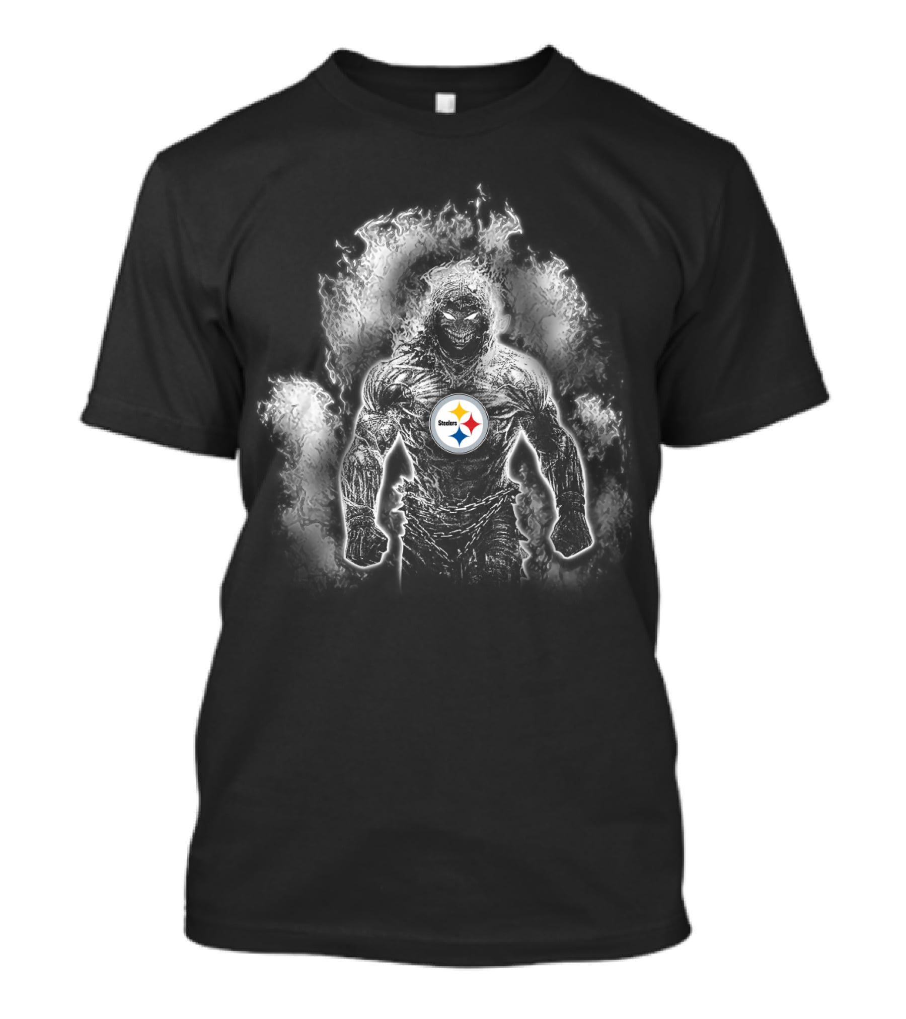 Pittsburgh Steelers Fiery Superhero Strength T-Shirt