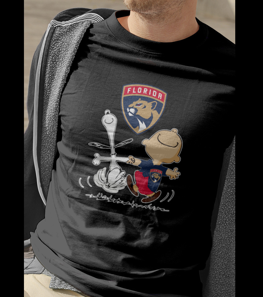 Florida Panthers Dancing Characters Iconic Sports T-Shirt