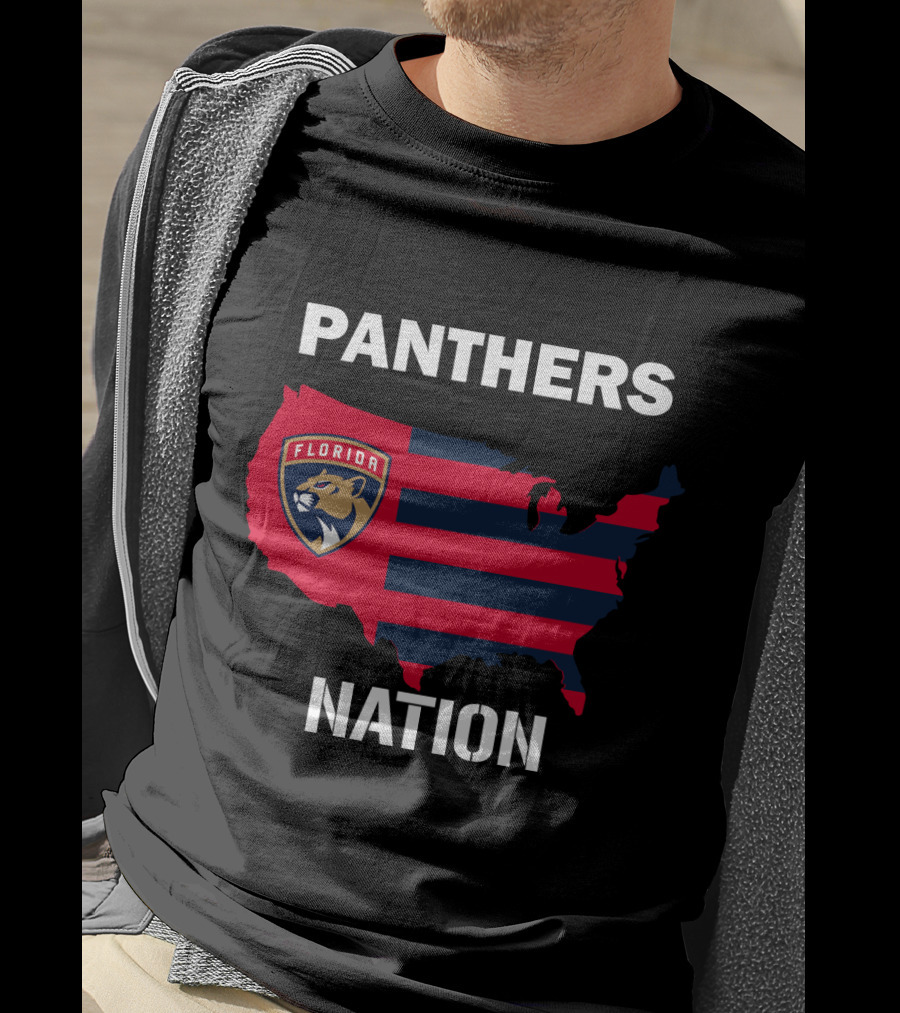 Florida Panthers Nation Map T-Shirt