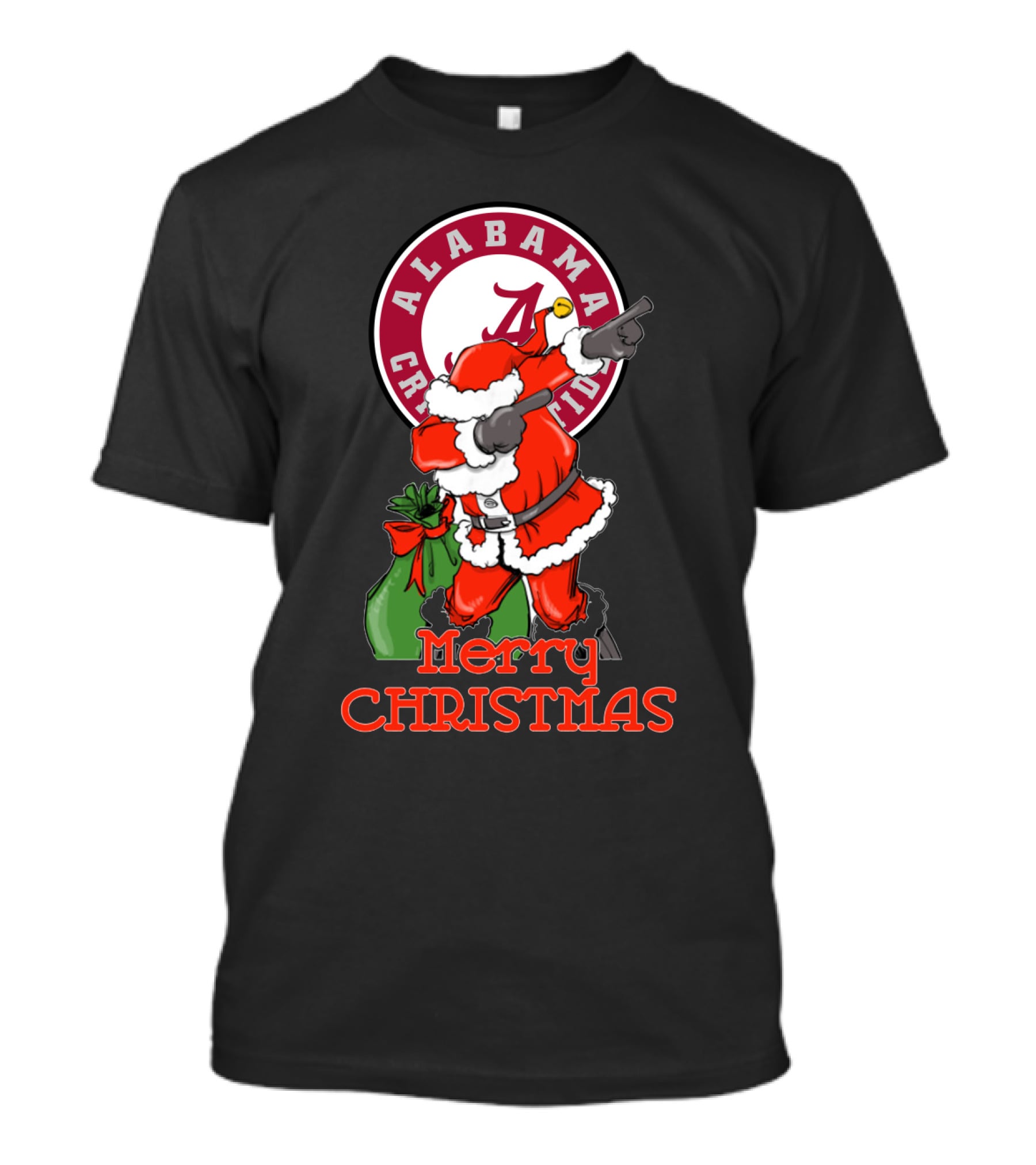 Alabama Crimson Tide Merry Christmas Santa T-Shirt