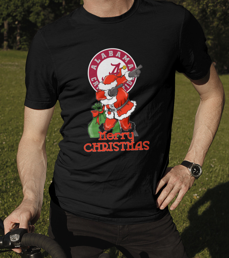 Alabama Crimson Tide Merry Christmas Santa T-Shirt