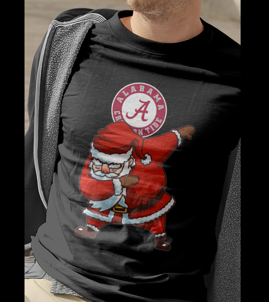Alabama Crimson Tide Santa Dab T-Shirt