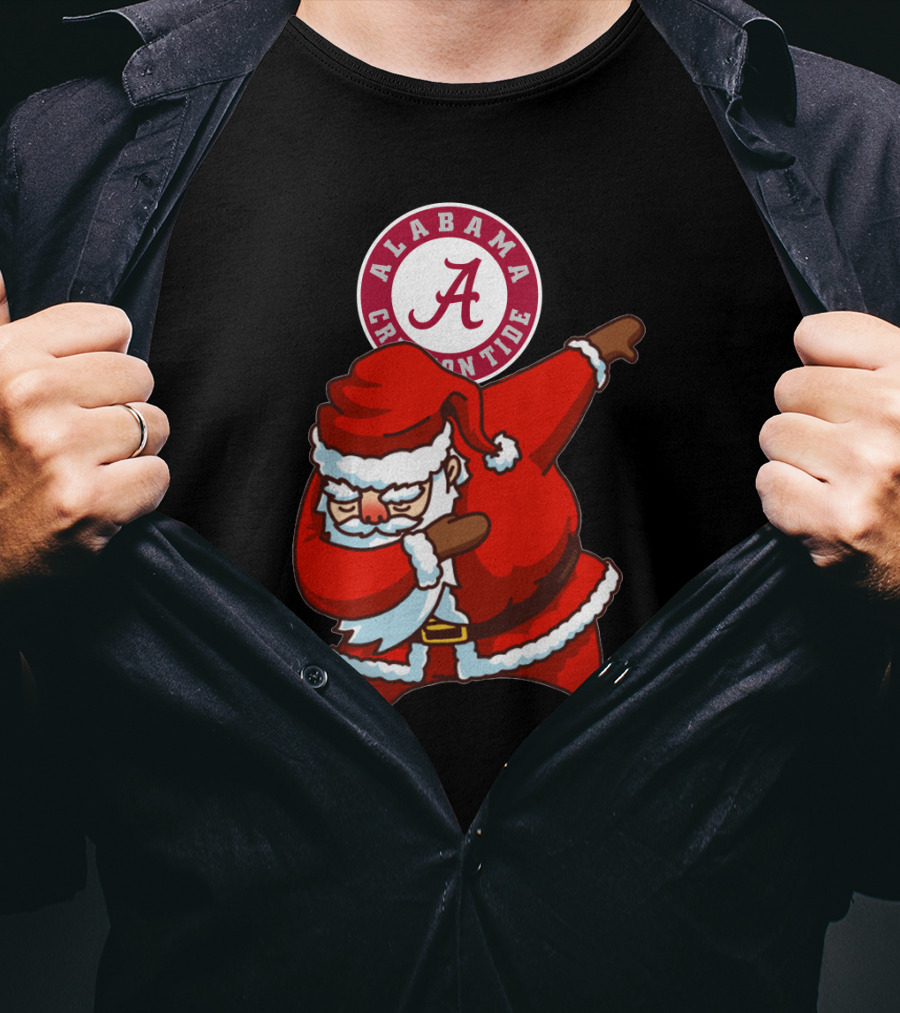 Alabama Crimson Tide Santa Dab T-Shirt