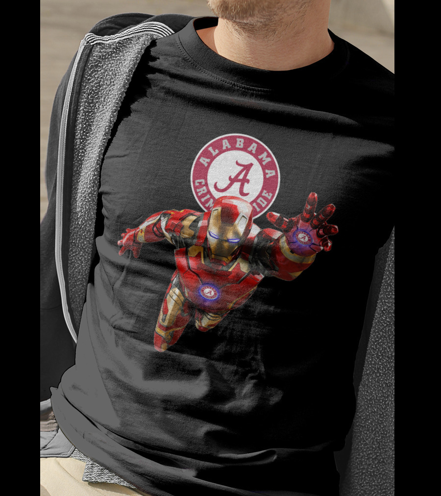 Alabama Crimson Tide Iron Man Crossover T-Shirt