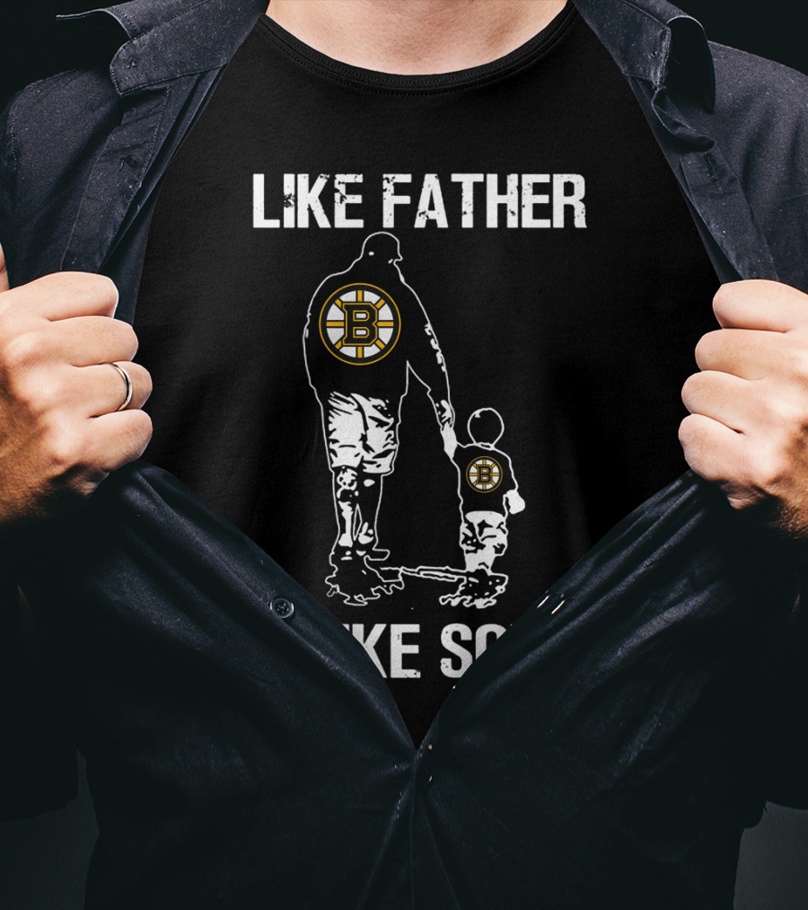 Like Father Like Son Boston Bruins T-Shirt